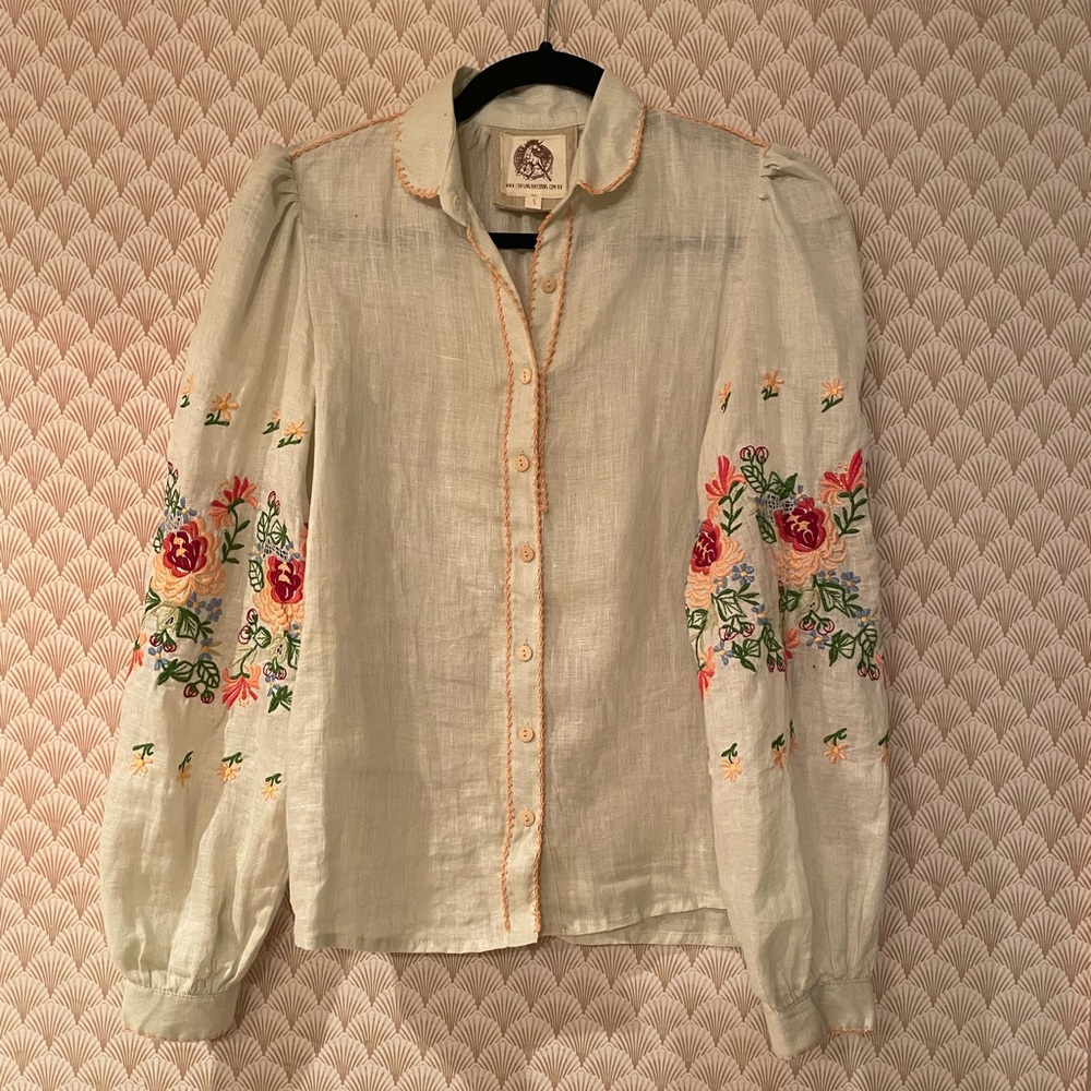 Chasing Unicorns Cloud Dancer Blouse - image 1